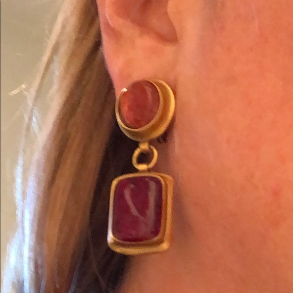 VINTAGE YVES SAINT LAURENT AUTHENTIC EARRINGS - Picture 8 of 8